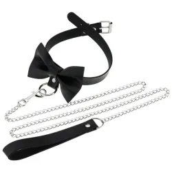 Joy Jewels Collier Laisse Bowy Slave Noir